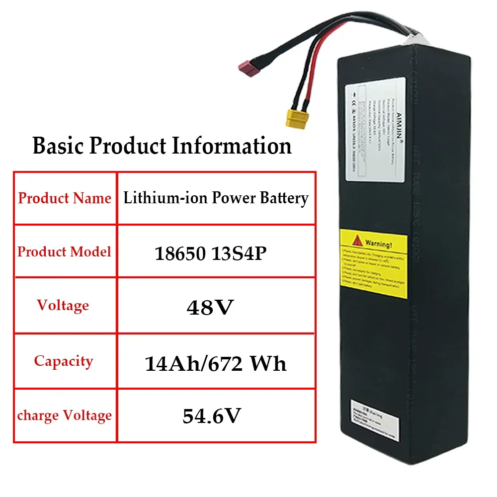 Oryginalny 48 V 14000 mAh dla Kugoo M4/M4 Pro + Kirin skuter elektryczny mocny silnik 18650 bateria litowa 13S4P