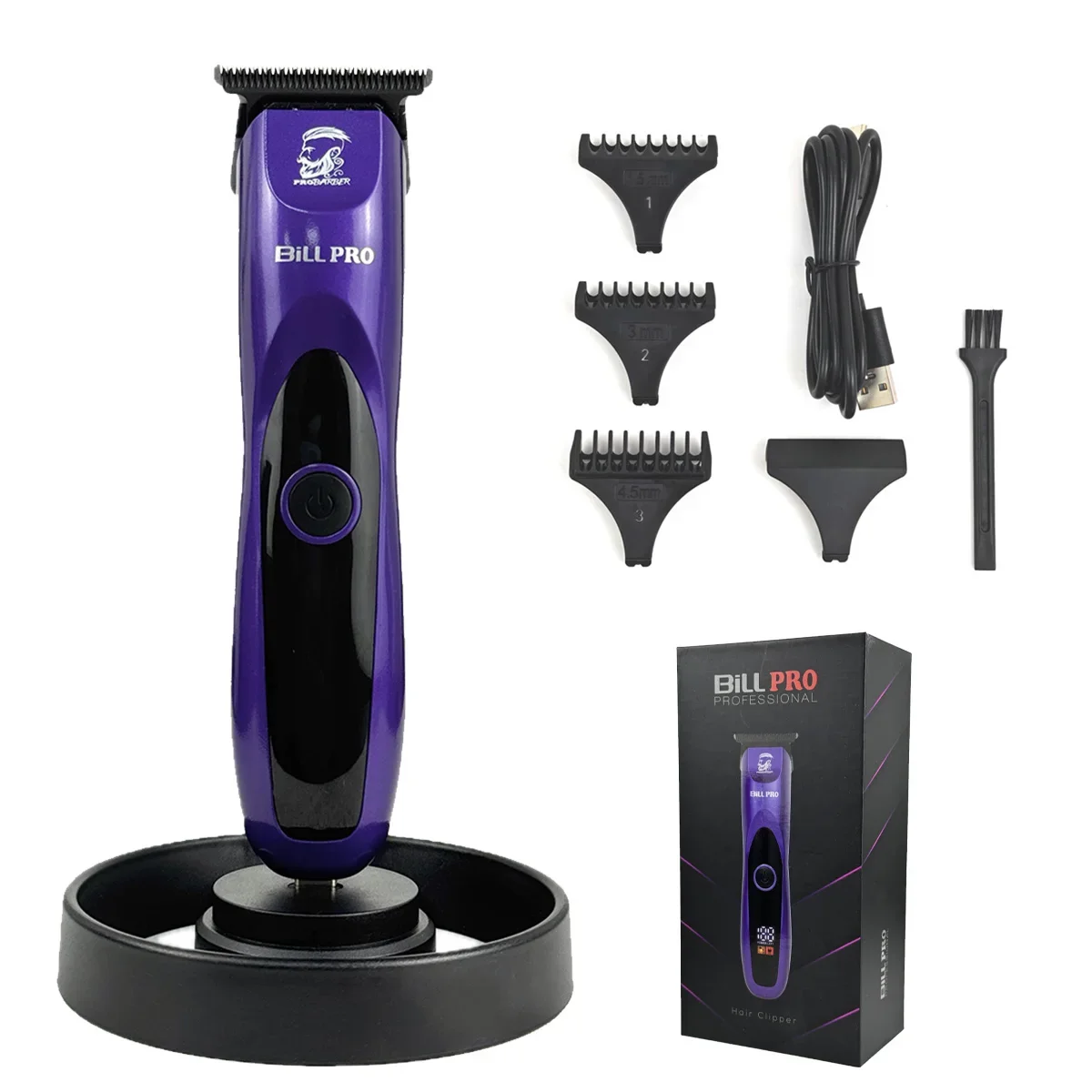 

BiLL PRO BL951 7000RPM DLC CERAMIC Blade Professional Hair trimmer OilHead Engraving Barbershop Men's Zero-Cut Blade