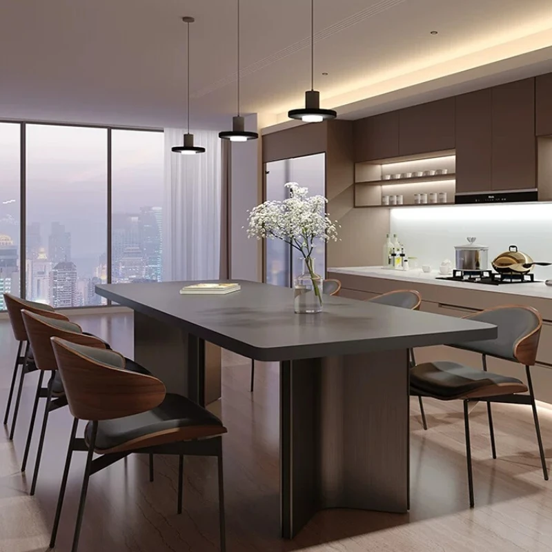 Coffee Home Solid Wood Dining Tables Modern Interior Luxury Dining Tables Space Saving Mesa Redonda Comedor Nordic Furniture