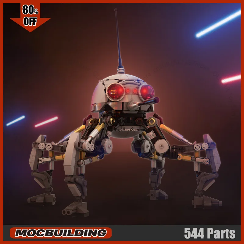 MOC Building Block Spider Model Space Movie Starfighter Technology Bricks Robots DIY Assembly Display Toys Birthday Gifts