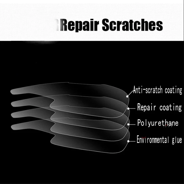 For Tesla Model 3+ Highland 2024 Car Lamp Blackening Protective Film High Light Transmittance High Quality TPU Cool Anti-scratch