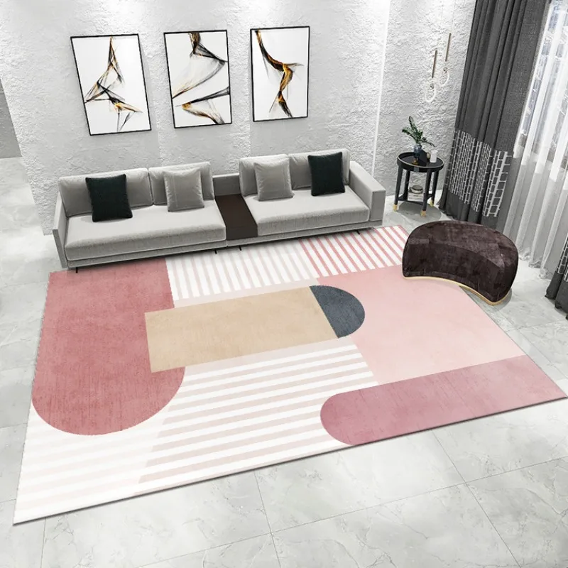 Minimalism Large Non-Slip Area Rug Waterproof Big Carpet for Living Room Bedroom Home Decor Easy Clean Durable Floor Mat Indoor