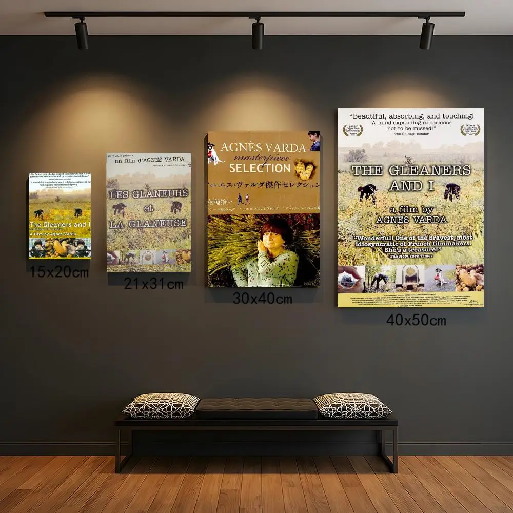 classic movie T-The Gleaners and I-I Poster Self Adhesive Wall Decor for Modern Home Cafe Office and Bar