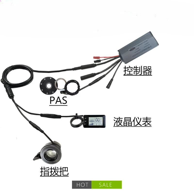 Lithium battery modification accessories, one-to-two fully waterproof 22A controller small kit, GD01 instrument configuration