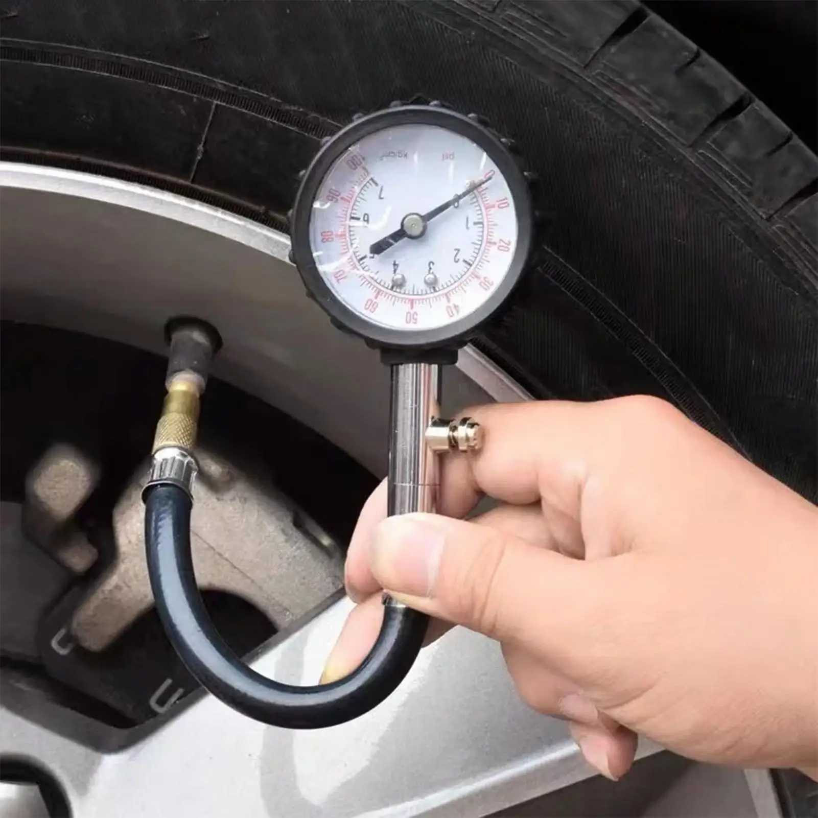 

Car Tire Pressure Gauge Accurate Tire Air Pressure Tester Tool with Deflator Vehicle Tire Gauges for Cars Pickups Motorcycles
