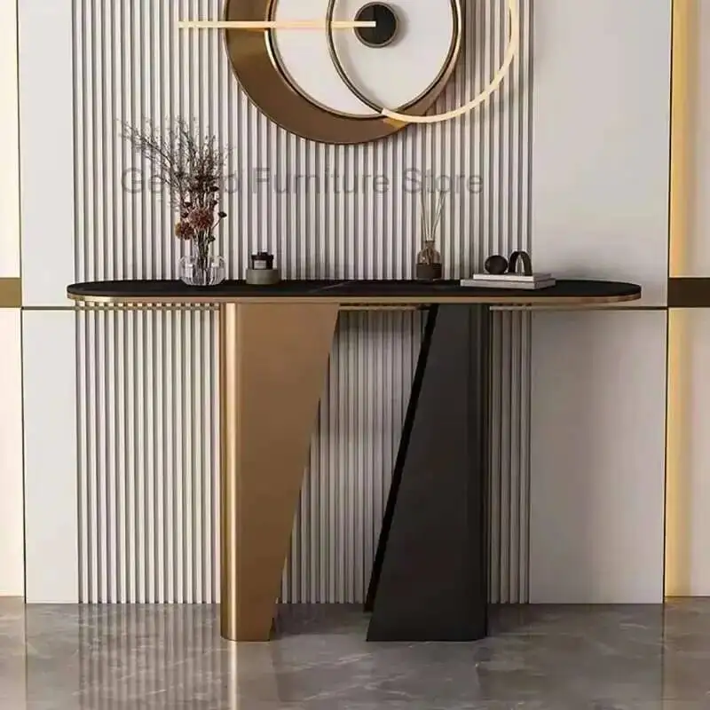

Luxury Unique Trendy Nordic Hallway Table Simple Beauty Corner Table Delicacy Modern Tabel Console Hallway Table Furniture