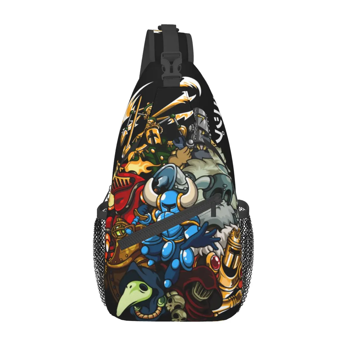 Shovel Knight Man Crossbody Sling Bag Cool Chest Bag Game Yacht Club Shoulder Backpack Daypack Hiking Outdoor Cycling Satchel