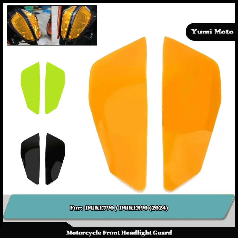 

Motorcycle Acrylic Front Headlight Guard Head Light Lens Cover Protector For KTM DUKE790 DUKE890 DUKE 790 890 2024
