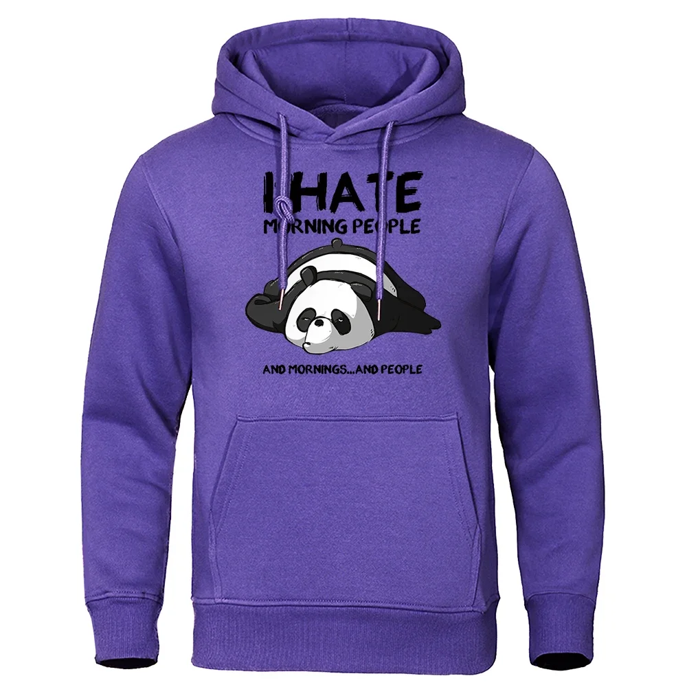 I Hate The Good Morning Man From Theduc Men'S Sweatshirt Hip Hop Warm Hooded Casual Fit Hoodies Harajuku Big Size Pullover