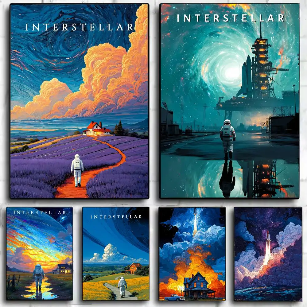 Epic Sci-Fi Film I-Interstellar Poster Wall Art Print Decorative Mural Home Decor Gift Unframed