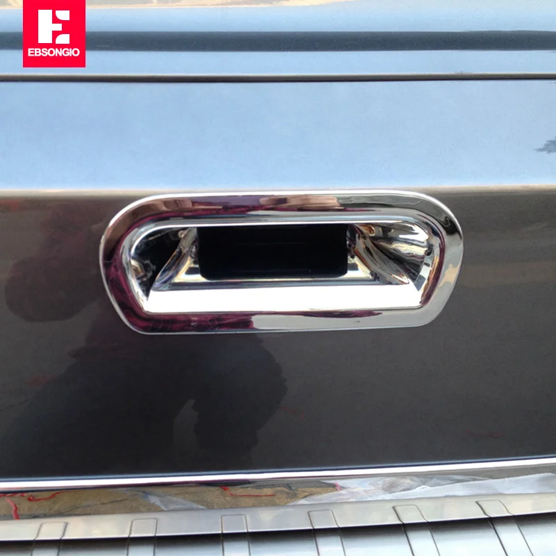 EBSONGIO For Honda CRV CR-V 2007-2011 ABS Chrome Car Trunk Door Handle Trim Cover Rear door bowl decorative stickers Accessories