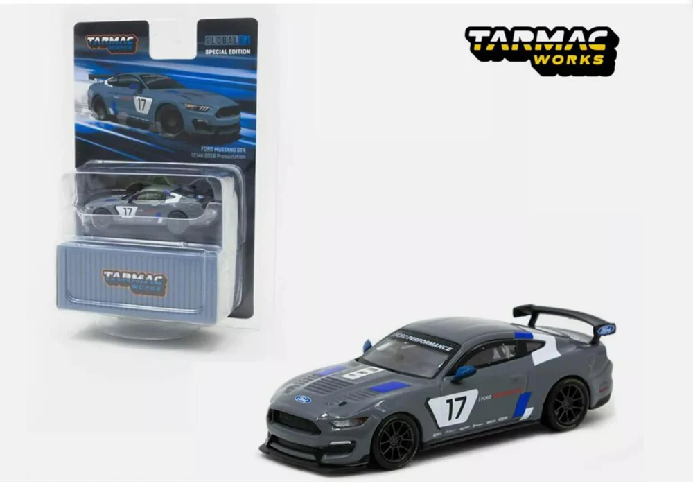 New TW 1/64 Scale Mustang GT4 Sema 2016 Presentation Raicng Car Toys Diecast Simulation Model Gift