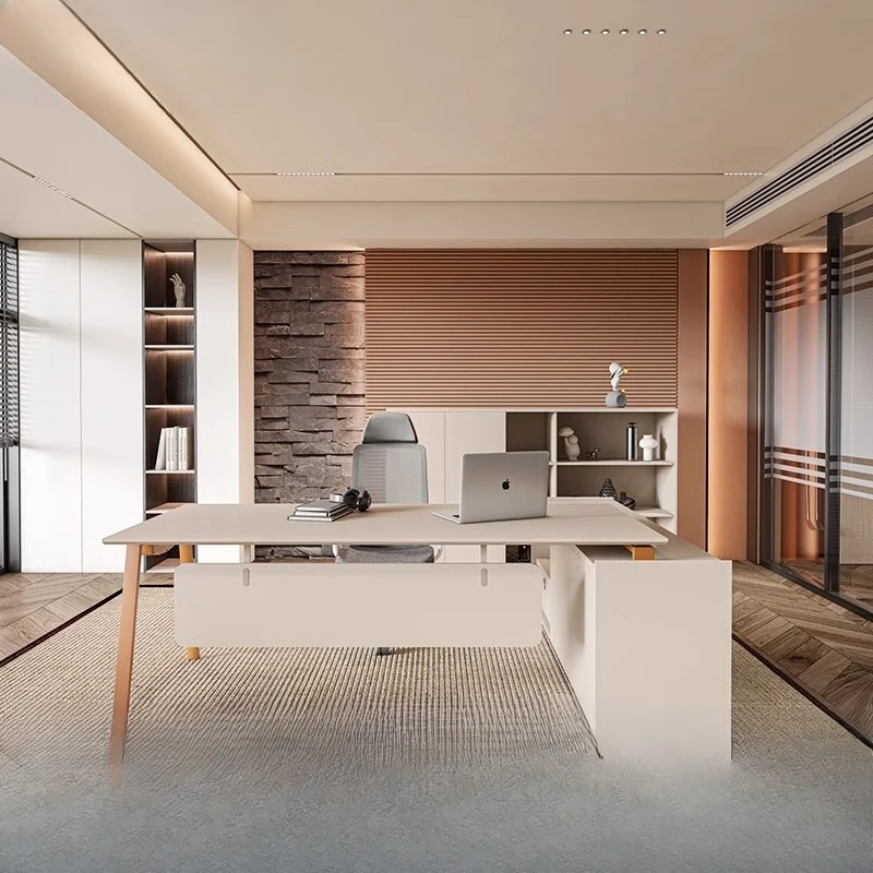 

Boss office desk and chair combination single office furniture table large class desk manager table simple and modern