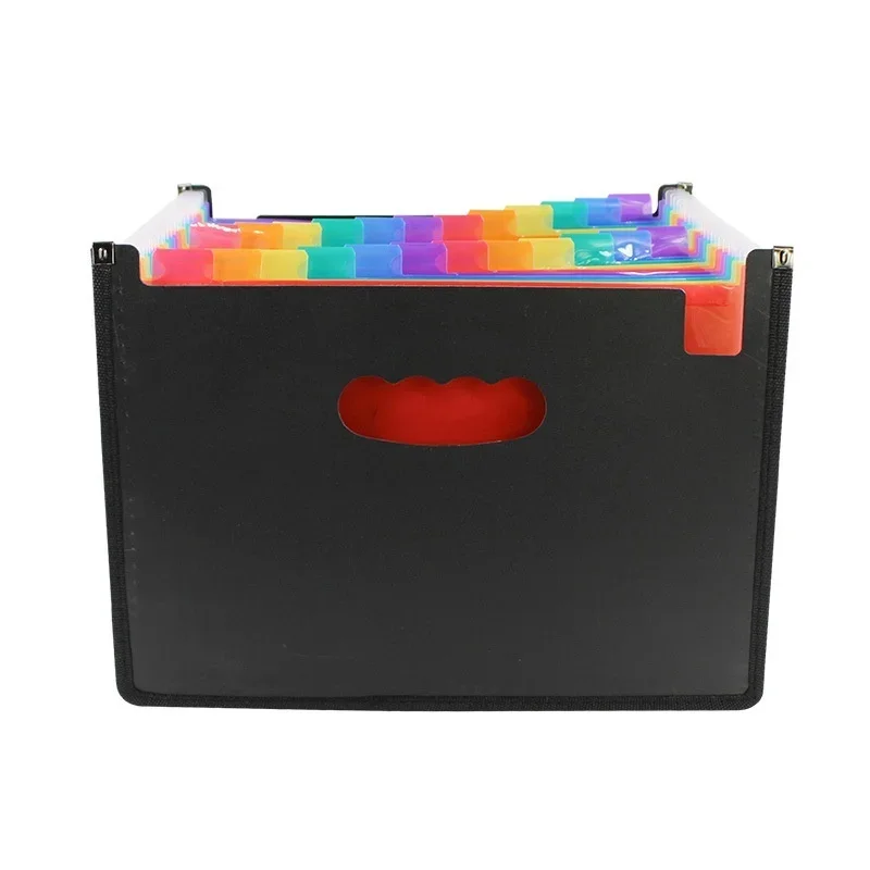 Hemming Color 24-layer Portable Organ Bag Retractable Folder A4 Storage Mini File Organizer Student Test Paper Rack