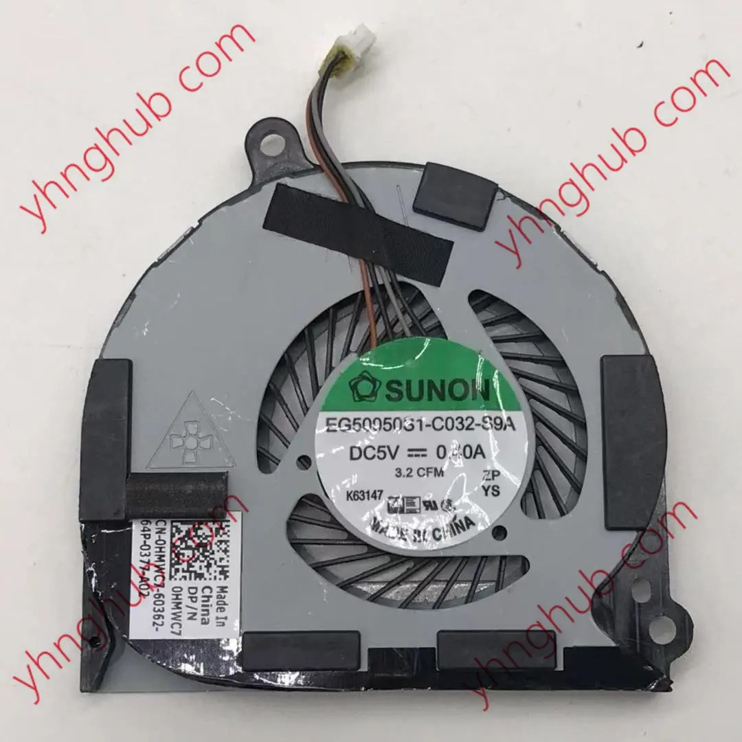 

E7440 E7420 0HMWC7 006PX9 E7450 EG50050S1-C032-S9A DC 5V 0.40A Cooling Fan