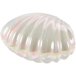 1Pc Pearlescent Shell Jewelry Box Seashell Candy Box Plastic Candy Containers Party Favor Containers Sea Shell Holder Gift Boxes