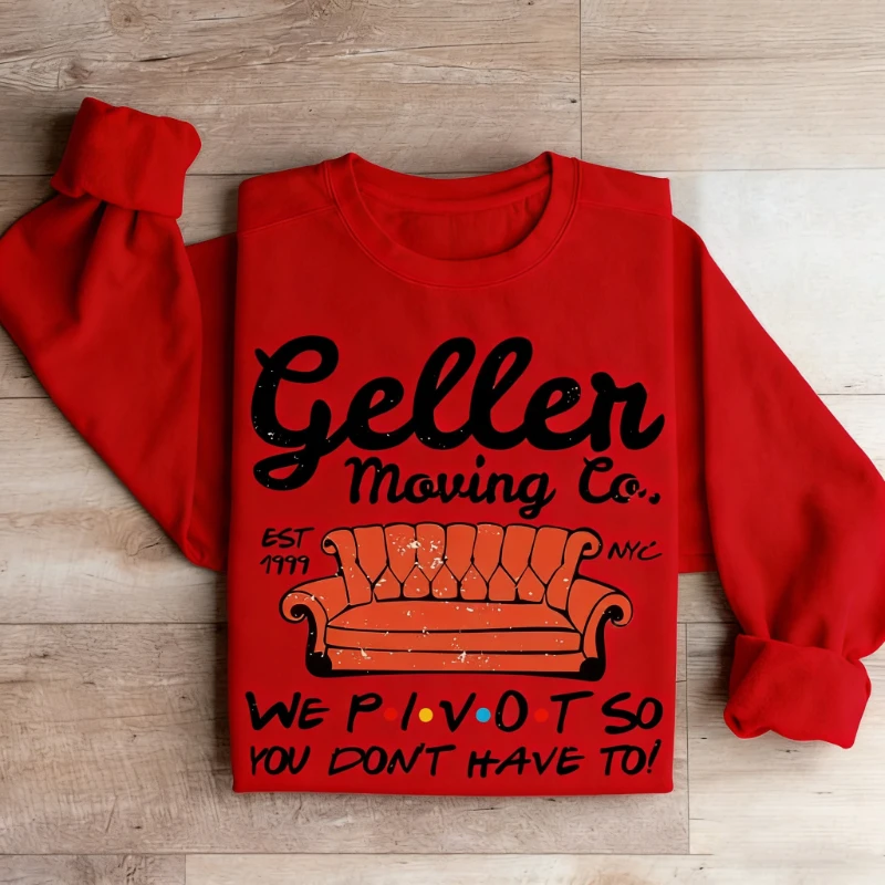 الأصدقاء روس جيلر محور الخريف والشتاء البلوز برنامج تلفزيوني Crewneck مطابقة هوديس طويلة الأكمام الدفء الكبار البلوز