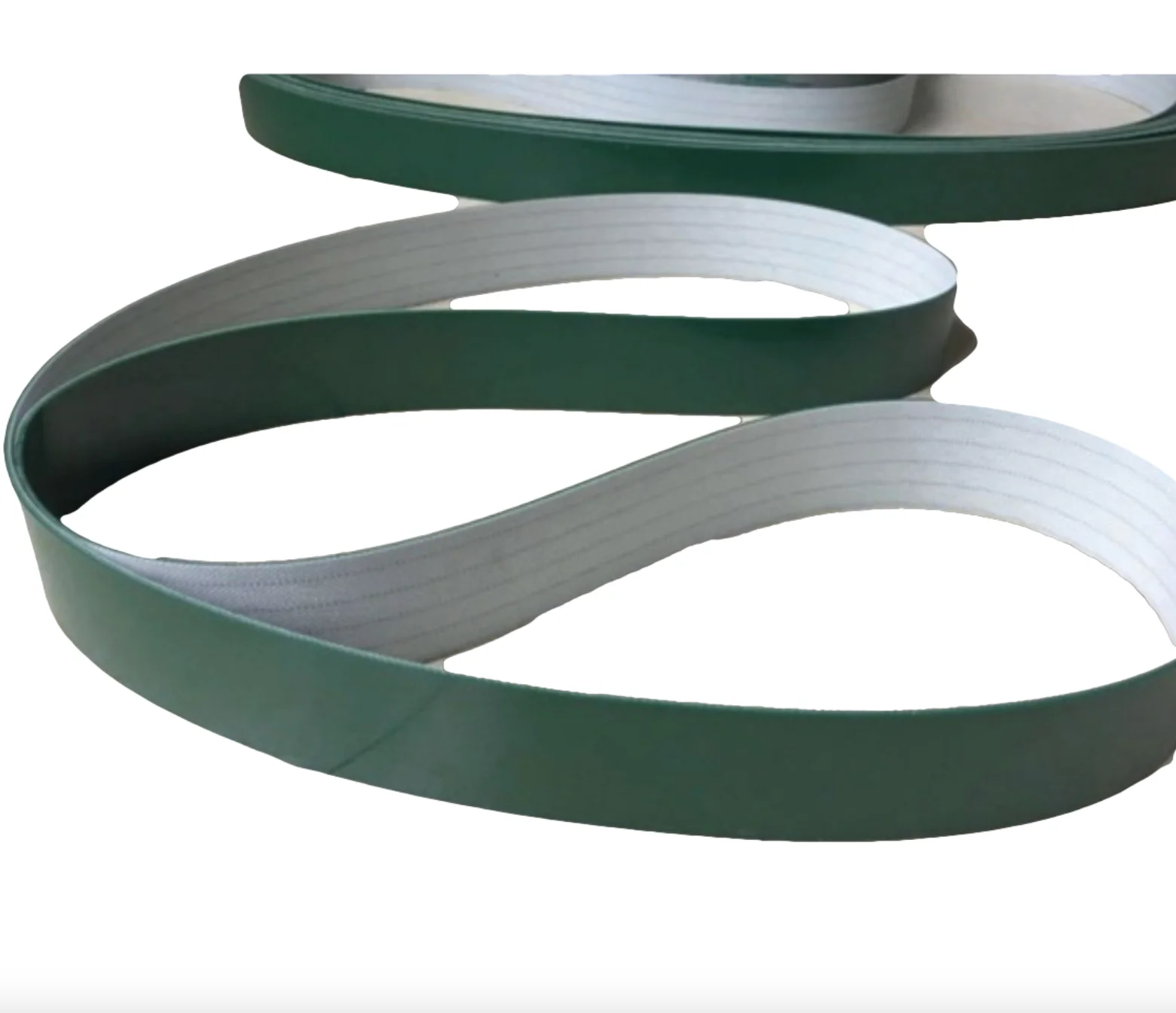 Perimeter:800-1250mm Width:50mm Thickness:3mm PVC Green Conveyor Belt