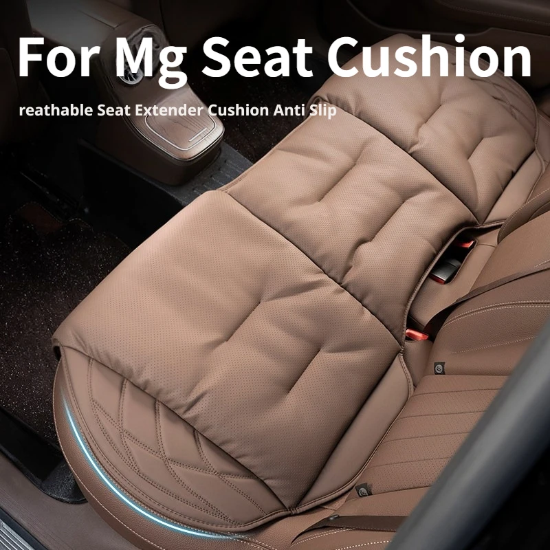 Nappa Leather Car Seat Cushion for MG4 EV MG ZS MG HS MG3 MG5 MG ONE MG S9 Soft Breathable Car Seat Cover All Season Accessories