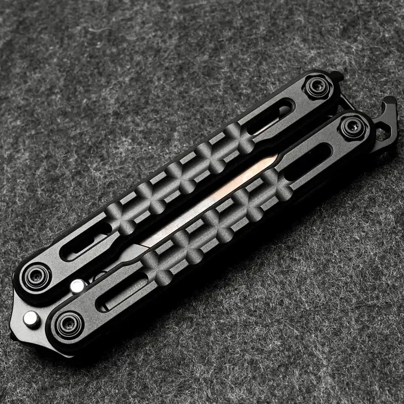 MOYEWORKS EDC Titanium Alloy Utility Knife Multifunctional Outdoor Anti-Portable Tool Folding Survival Pocket