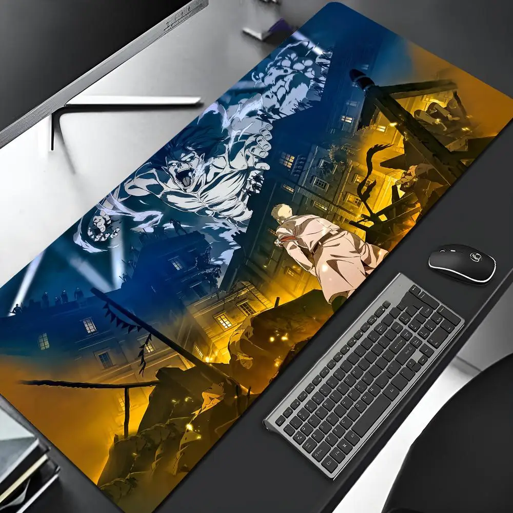 A-AttackS On T-TitanS Mouse Pad Edge Big Gaming Locking Computer Gamer Large Rubber Art Mousepad Laptop Birthday Desk Mat