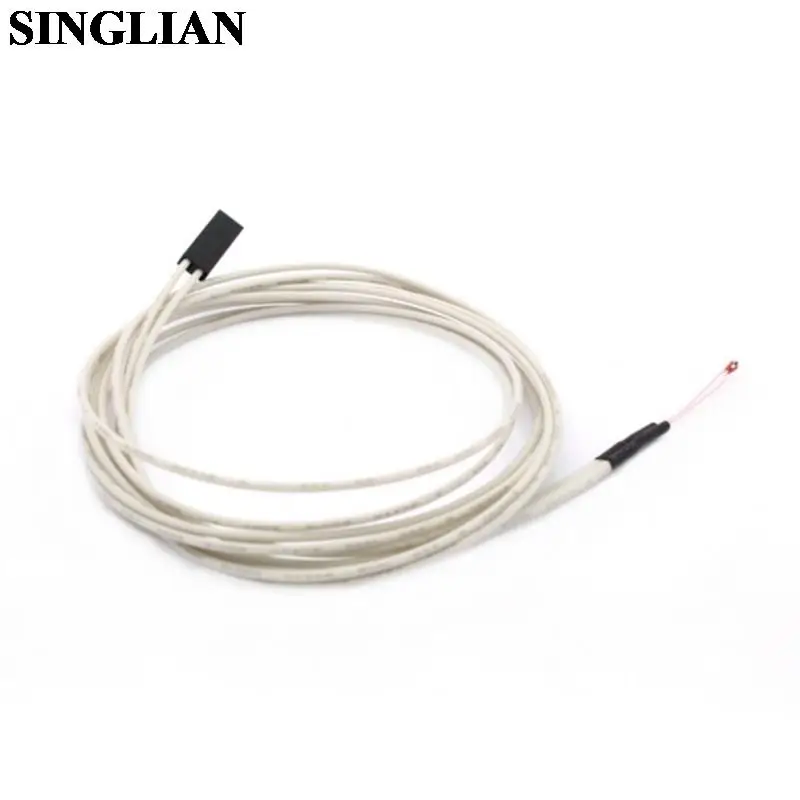 1pcs NTC Temperature Sensor 100K 3950 With Terminal For 3D Printer Accessories