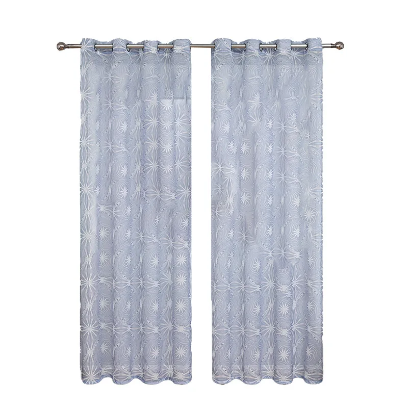 (5) Customized Light-transmitting Vortex Curtains for Bedroom and Living Room Bay Windows