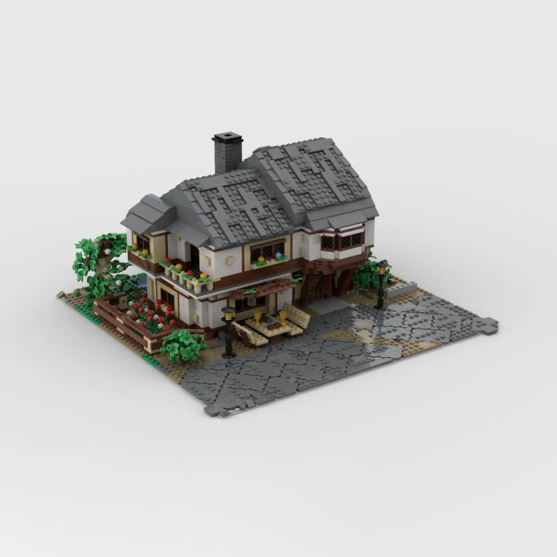 Rings Movie Series Moc Building Bricks  Famous Hotels Model Technology Modular Blocks Gifts Christmas Toys DIY Sets Assembly