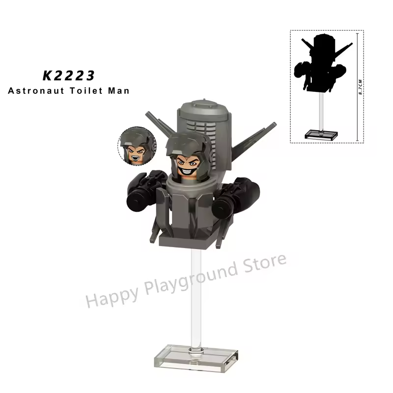 New KDL SWAT Skibidi Toilet Man Figures Anime Block Toys TvMan Titan Cameraman Speakerman Bricks Model Toy Birthday Gift - Image 61
