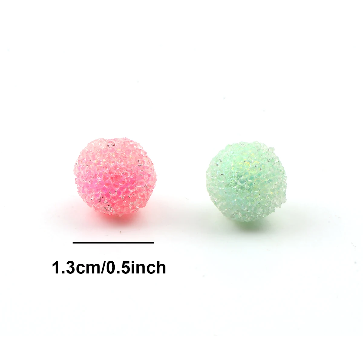 10pcs Color Random Creative Granulated Sugar DIY Beaded Loose Beads Making for Jewelry Ornaments Key Chain Beaded Pen Diy