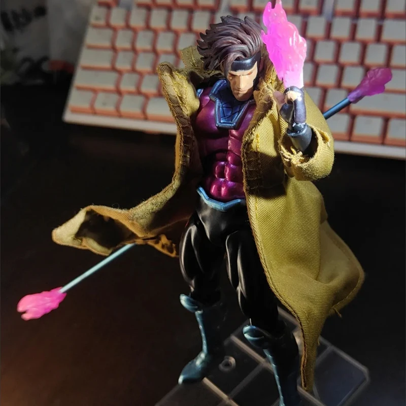 16.5 سنتيمتر Ct اللعب Gambit Mafex 131 الشكل Shf X-Men عمل الشكل بولي كلوريد الفينيل تمثال سطح المكتب حلية لعبة مجسمة هدية عيد ميلاد مخصصة #6
