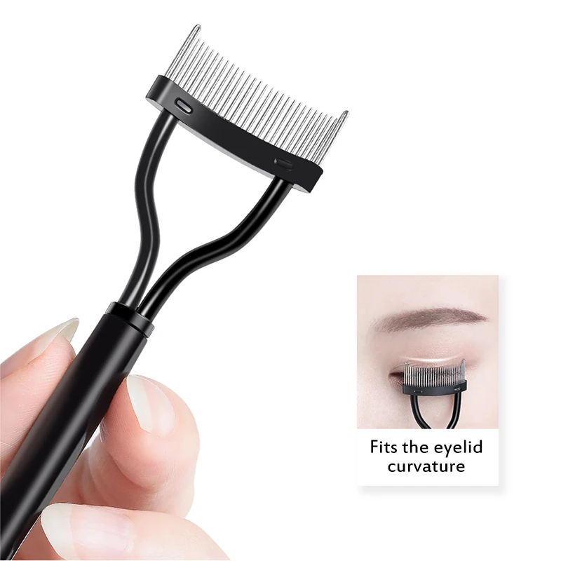 Metalen Wimper Krultang Lash Separator Opvouwbare Wimper Borstel Kam Mascara Curl Beauty Make-Up Cosmetisch Hulpmiddel