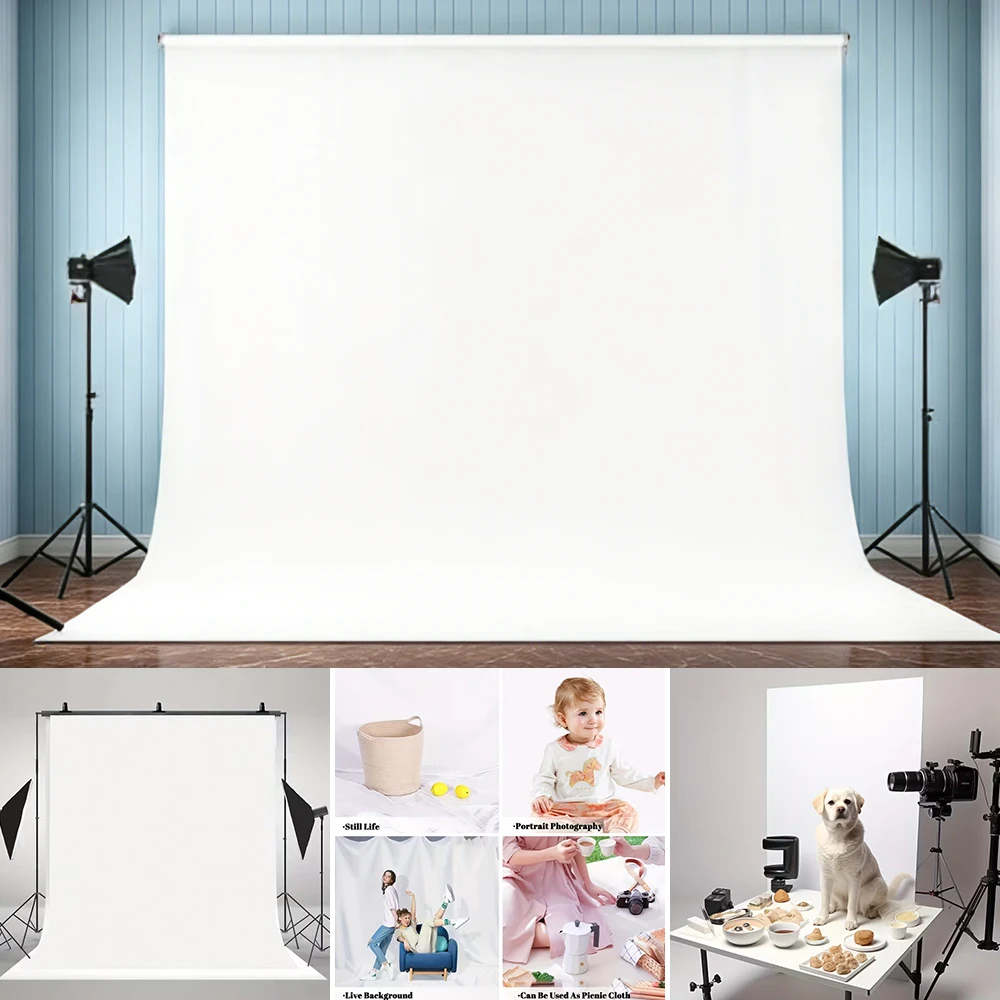 White Backdrop For Portrait Photography Backdrop Shooting Birthday Party Wedding Event Professional Studio Background Vinyl