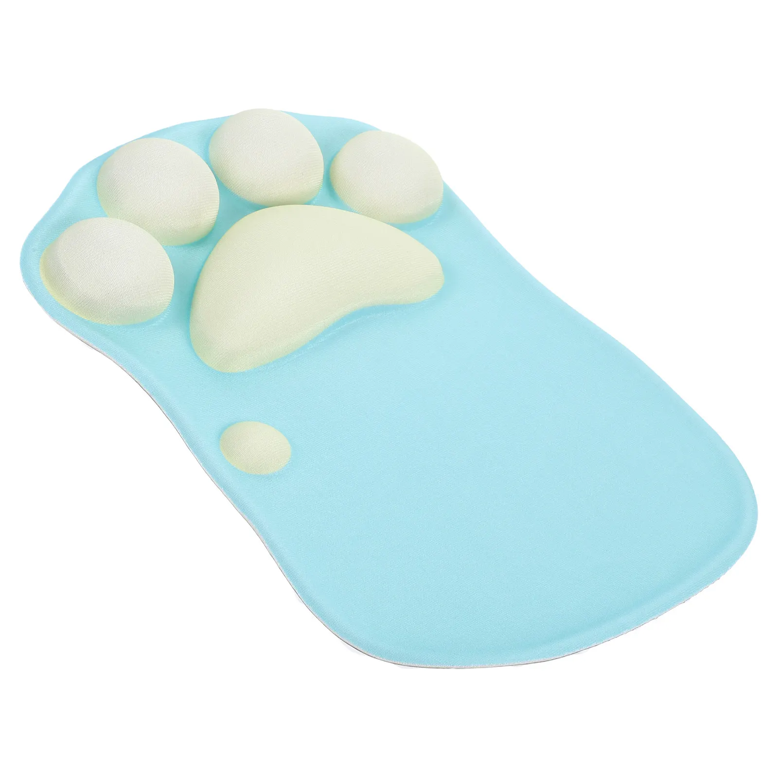 Cute Cat Paw Wrist Rest Mouse Mat Premium Silicone Sbr Spandex Anti Slip Comfortable Hand Feeling for Computer