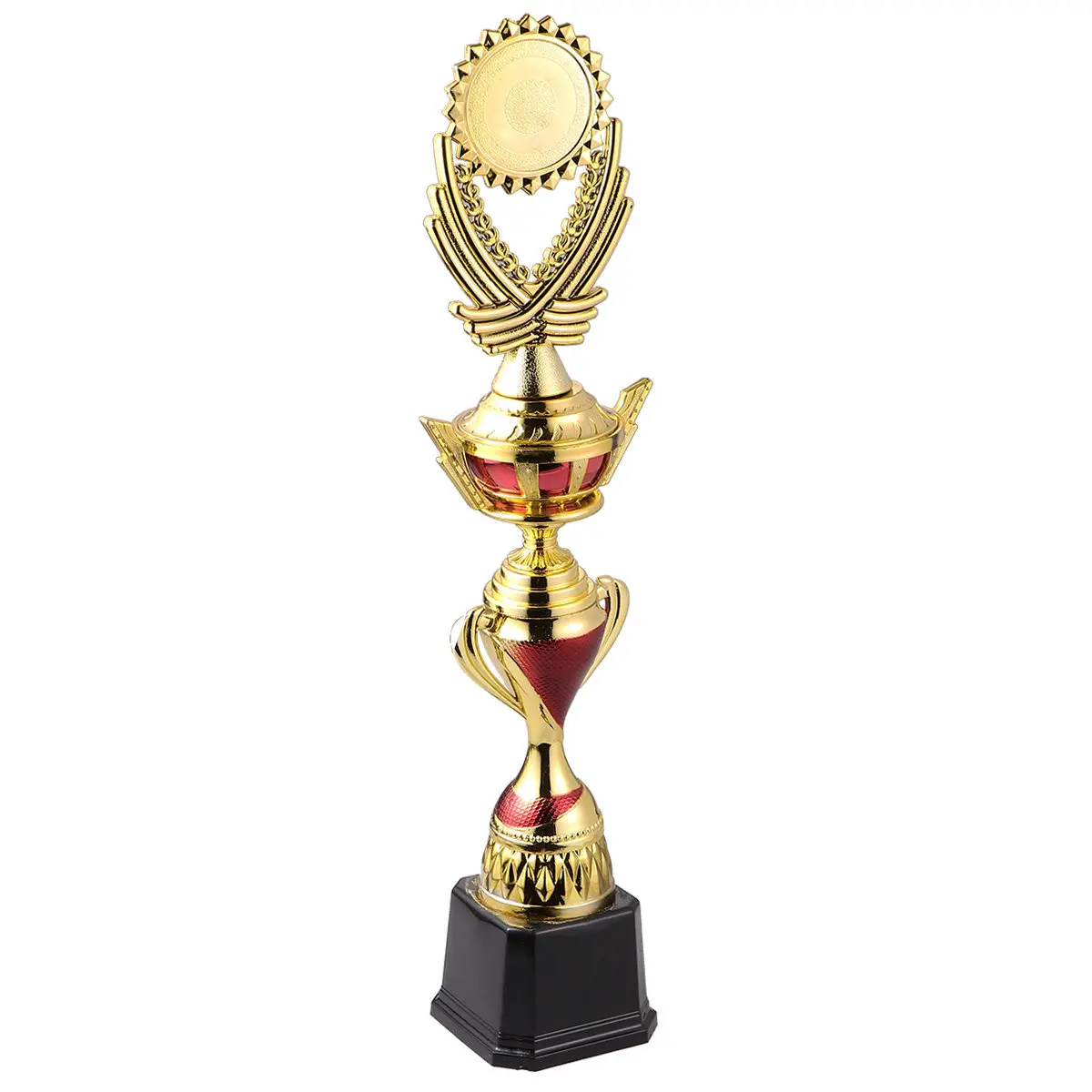 1Pcs Plastic Award Trophy Creative Prize for Kids Goals Party Decoration 37Cm Plastic Award Trophy Cup Trophies
