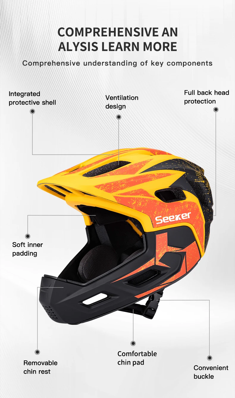 UMUSEEKER Kinder-Fahrradhelm Vollgesichtsschutz für Jungen und Mädchen Laufrad-Sicherheitshelm Baby-Fahrrad-Schutzhelm – Detail 11