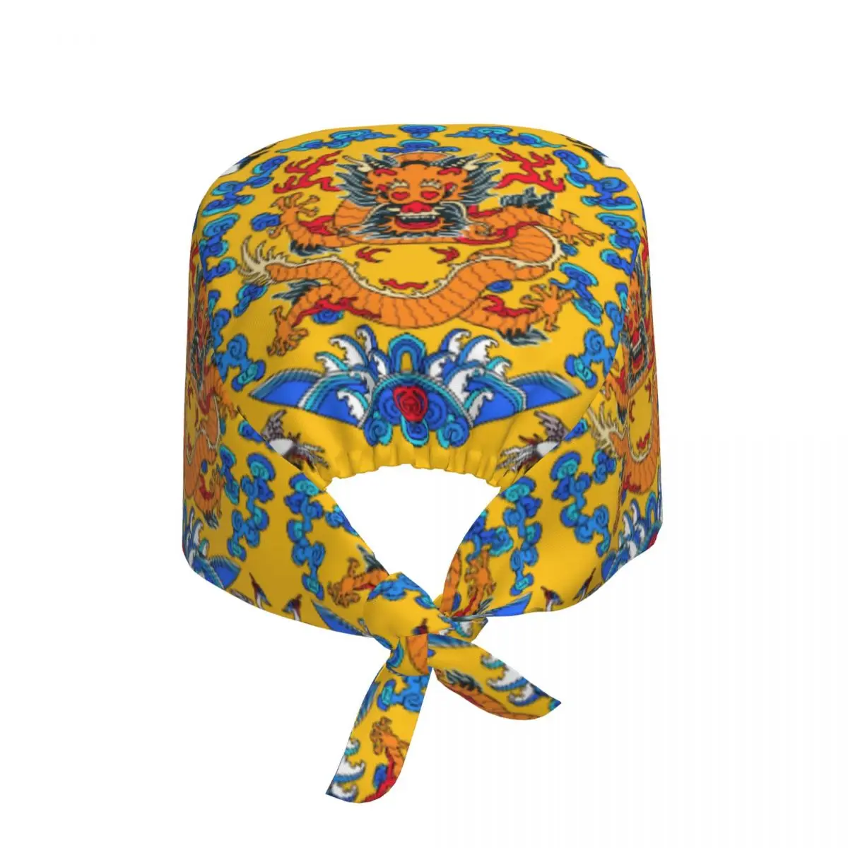 Custom Chinese Emperor Robe Smiling Dragon Working Cap Surgical Hats Women Men Operating Room Cap Operator Hats Lab Works Hat