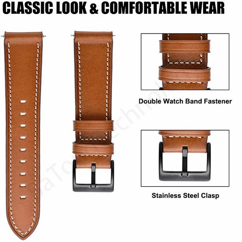 For Huawei Watch GT 2 / Pro / 2E / GT 46mm Strap Genuine Leather Band 22mm Watch Strap GT2 gt2e Bracelet Watchband Wristband