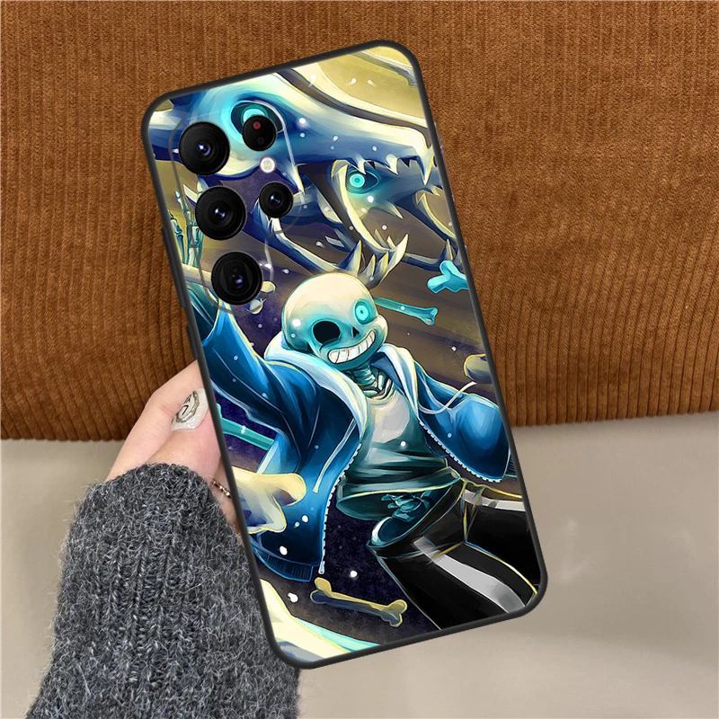 Undertale Sans Capa For Samsung Galaxy S21 S22 S23 Ultra Note 20 S8 S9 S10 Note 10 Plus S20 FE Phone Case