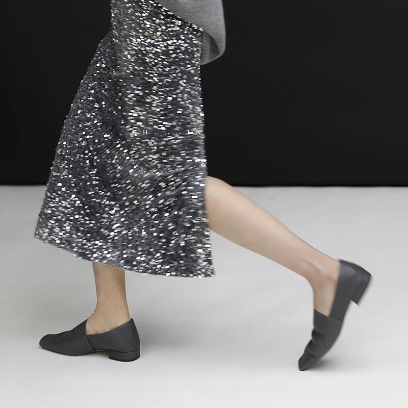 

European Style 25 New Arrival Autumn Winter Women Casual Loose Straight Mid-calf Skirt Elegant Fashion Elastic Waist Skirts Y14