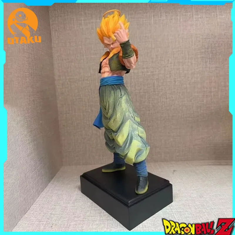 32cm dragon ball anime figura gogeta super saiyan gogeta estatueta gk estátua pvc modelo ornamento mesa presente brinquedo colecionável