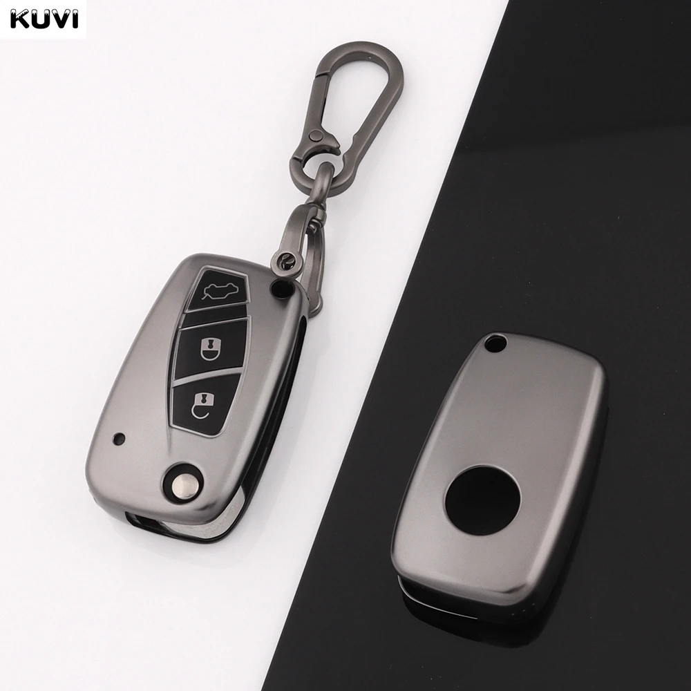 For FIAT 500 Panda Idea Stilo Ducato Punto Bravo Grande Minibus Doblo Fashion TPU Car Flip Key Case Cover Protected Keychain Fob