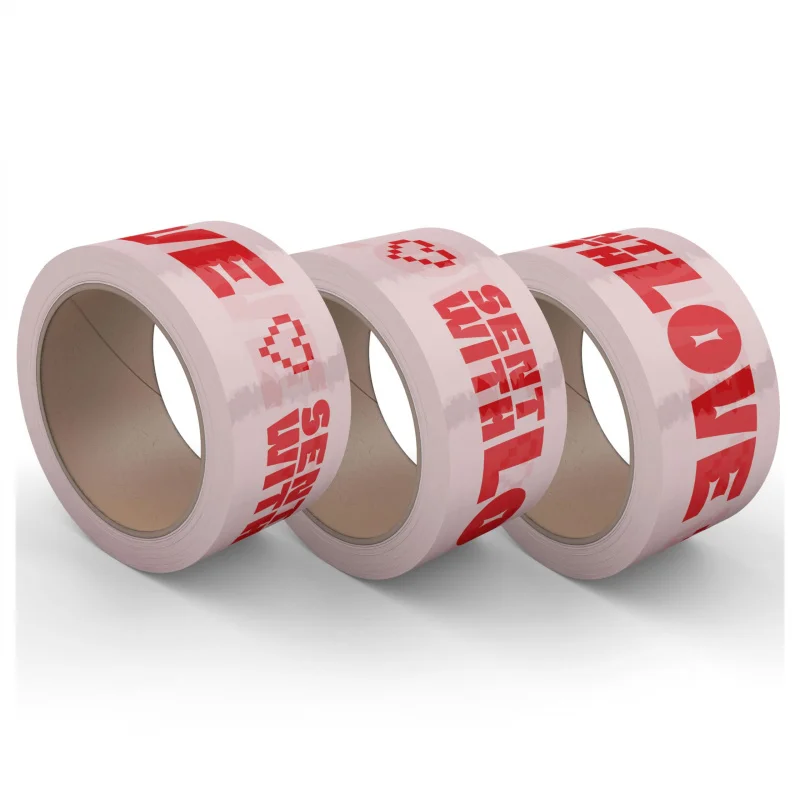 10 pieces（custom）High Quality Custom Black BOPP Packaging Tape Acrylic Hot Melt Adhesive Logo Printed Private