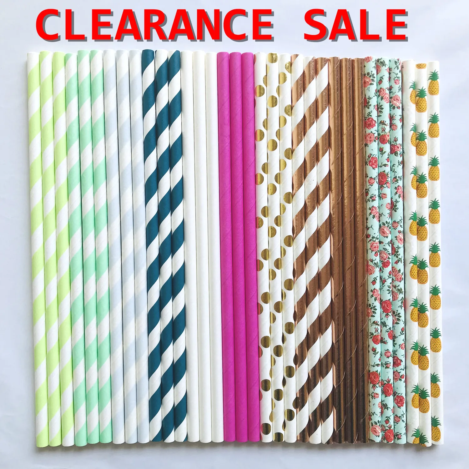 Clearance Sale 500 Biodegradable Paper Drinking Straws Bulk,Restaurant Cafe Cocktail Juice Home Bar Party Craft Cake Pop Sticks