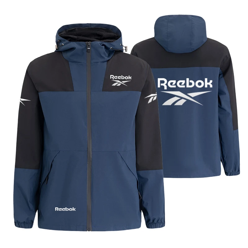 Chaqueta Reebok bicolor logo parche hombre/mujer - usage example