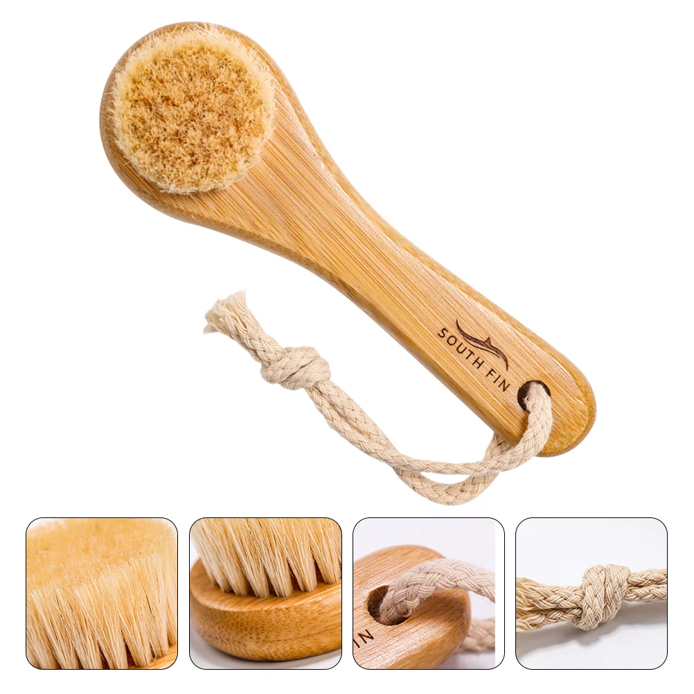 Horse Hair Face Brush Dry Scrub Cleaning Cleansing Facial Women Washing Tool Miss Manual Home