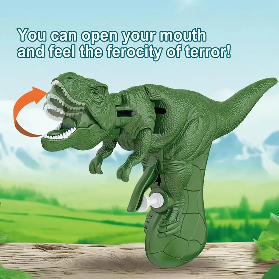 ไดโนเสาร์เขย่าหัวน้ําสเปรย์ของเล่นเด็กของเล่นน้ํา Dino สเปรย์ยิงกด Grip Water Squirt ของเล่นเด็กฤดูร้อนชายหาด