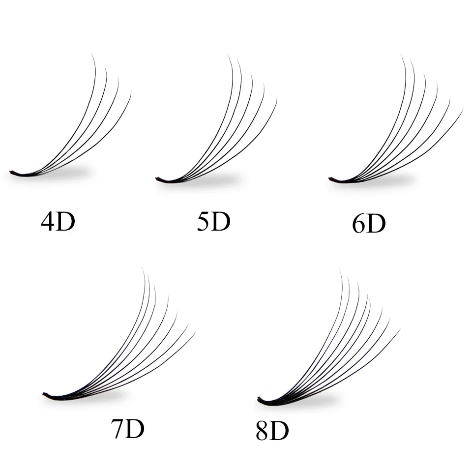 AGUUD NEW Large Capacity 480 Fans Extra Narrow Premade Fans Eyelash Extension Natural Soft Russian Volum Lash Tray Faux Mink