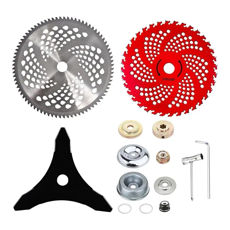 pork-carbide-tip-brush-cutter-blade-kit-10-9-and-10-3-tooth-blades-for-ego-oregon-hitachi-trimmers