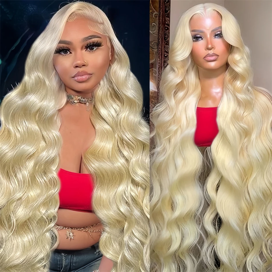 

30 Inch 200 Density Cheap Brazilian Blonde 613 Colored Body Wave Wigs 100% Human Hair 13x6 Hd Lace Frontal Wig on Clearance Sale